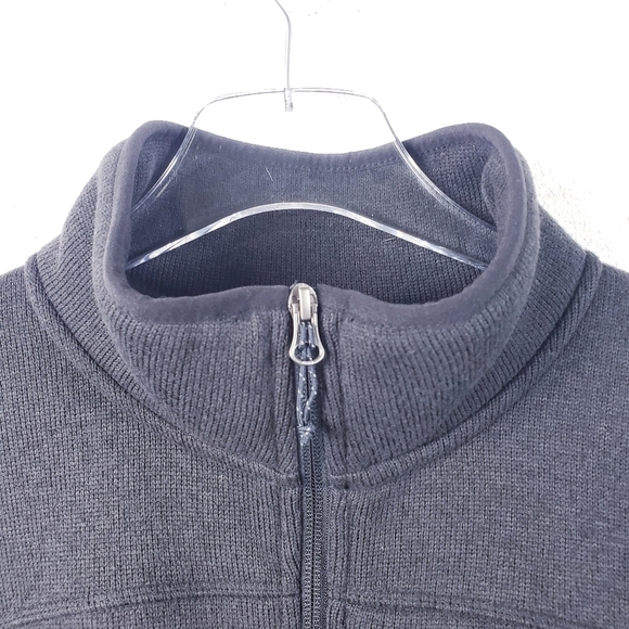 L.L. Bean Slightly Fitted Sweater Fleece Jacket Full Zip Gray Men's Large - Picture 3 of 10